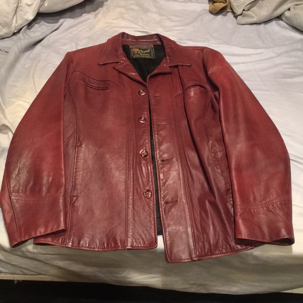 Reed Red leather Jacket